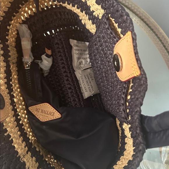 MZ Wallace Navy  and Cream small crochet bag - Picture 3 of 5